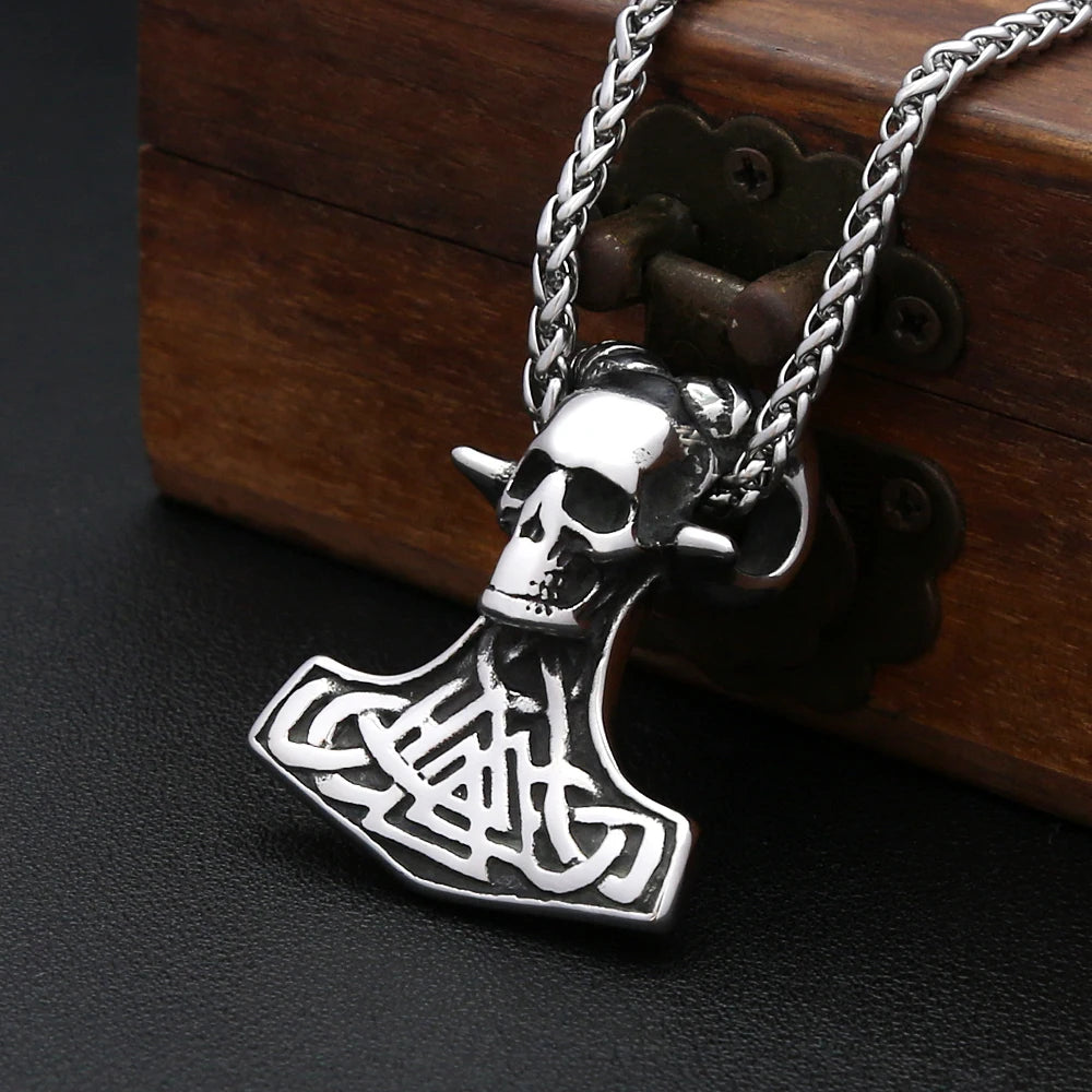 PENDRA Mjolnir Nordic Viking Thor Hammer Necklace