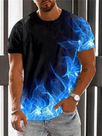 PENDRA Sports Flame Print T-Shirt