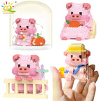PENDRA Cute Pig Micro Building Set
