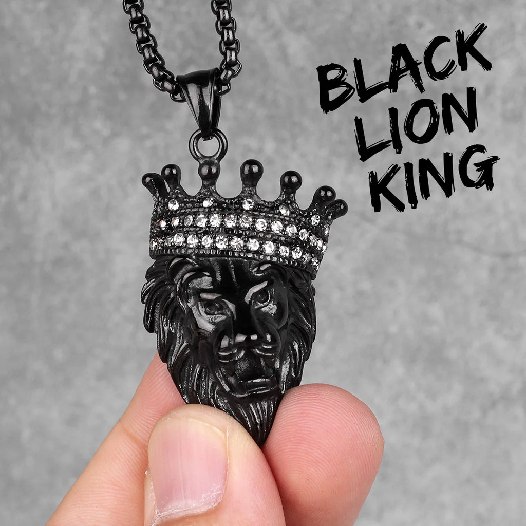 PENDRA Lion King Animal Steel Necklace