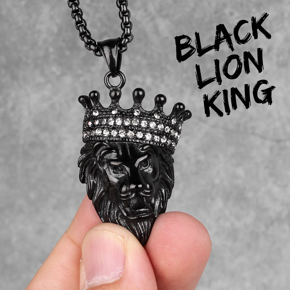 PENDRA Lion King Animal Steel Necklace