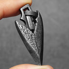 PENDRA Arrow Texture Steel Necklace