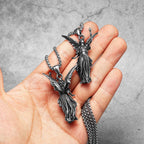 PENDRA Angel Statue Liberty Steel Necklace