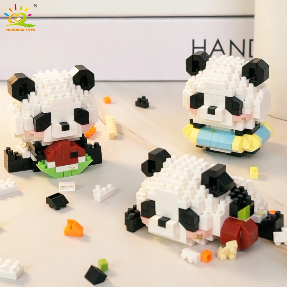 PENDRA Cute Panda Micro Building Set