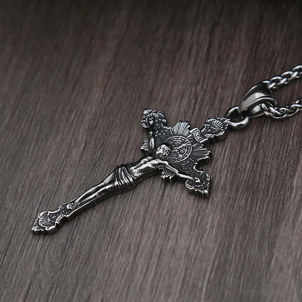 PENDRA Crosssteel Stainless Steel Cross Necklace