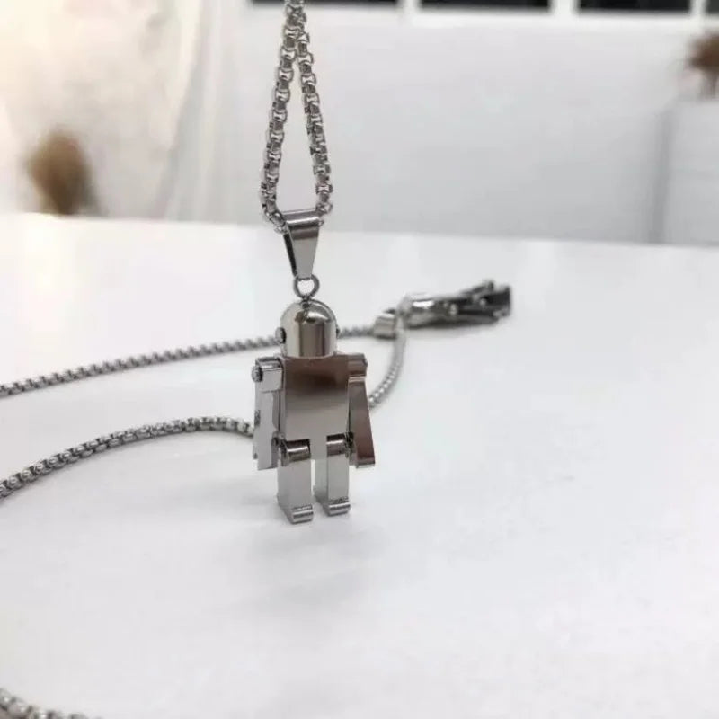 PENDRA Robotpunk Hip Hop Robot Pendant Necklace