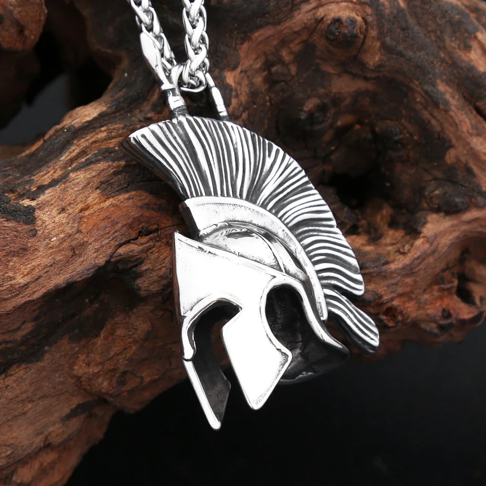 PENDRA Spartan Warrior 3D Pendant Necklace