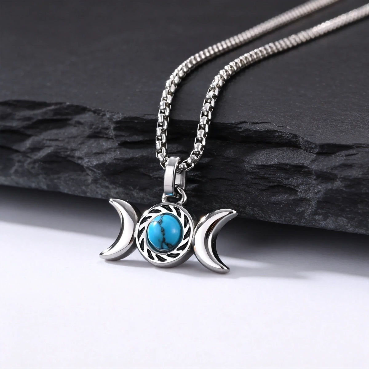 PENDRA Turquoise Knot Pendant Necklace