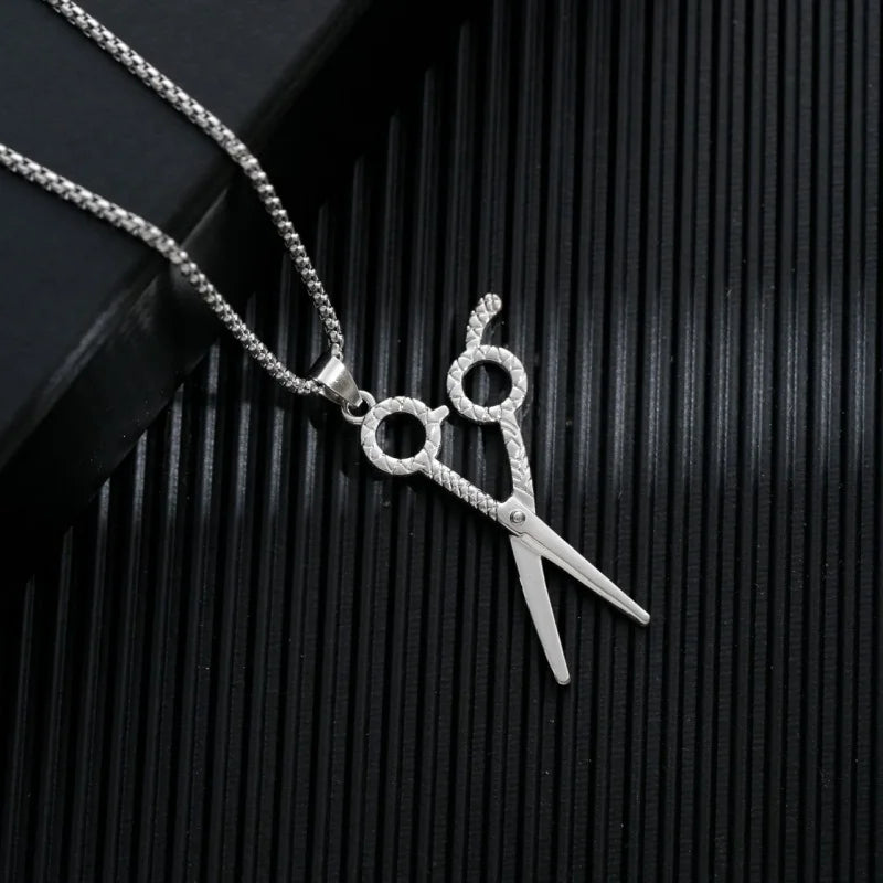 PENDRA Scissorforge Stainless Steel Scissors Pendant
