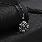 PENDRA Compass Antique Pendant Necklace