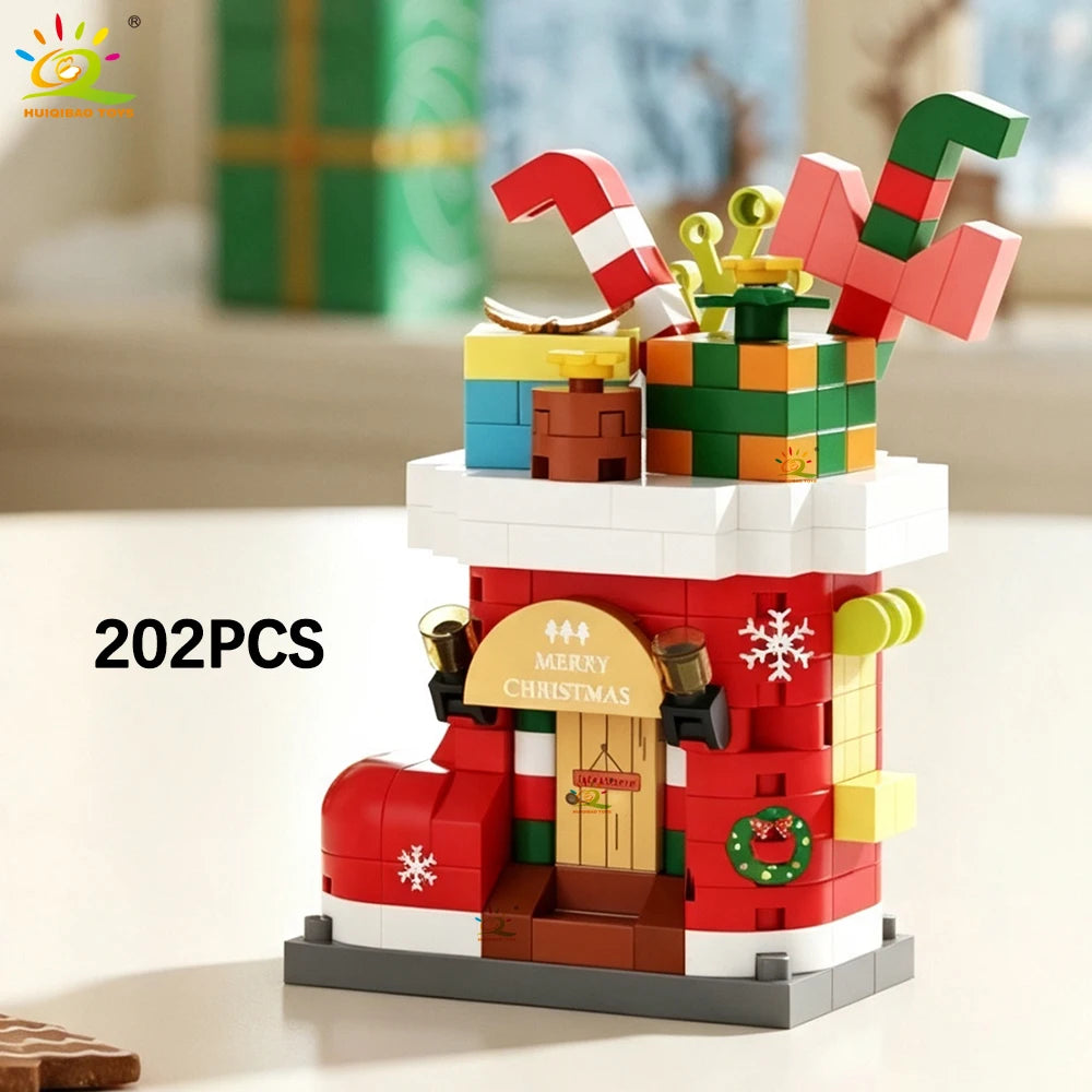 PENDRA Santa Snowman Mini Building Set