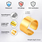 PENDRA Bend High Polished Steel Ring