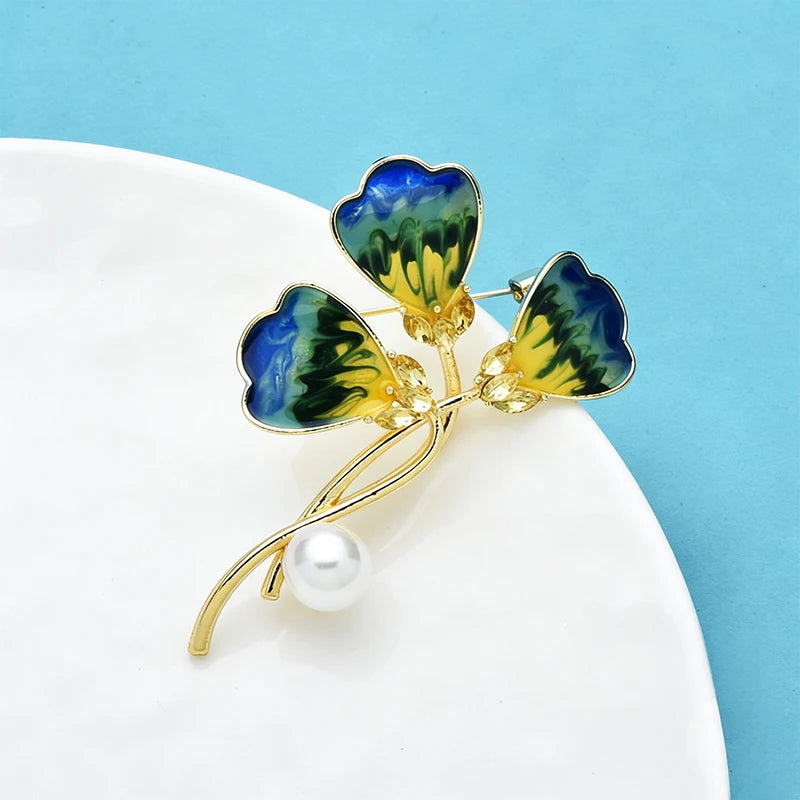 PENDRA Florielle43 Floral Brooch