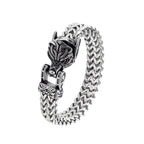 PENDRA Wolfhead Mesh Stainless Steel Bracelet