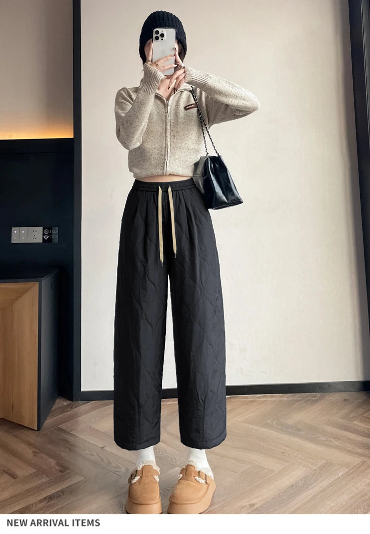 PENDRA Thick Cotton Wide Pants
