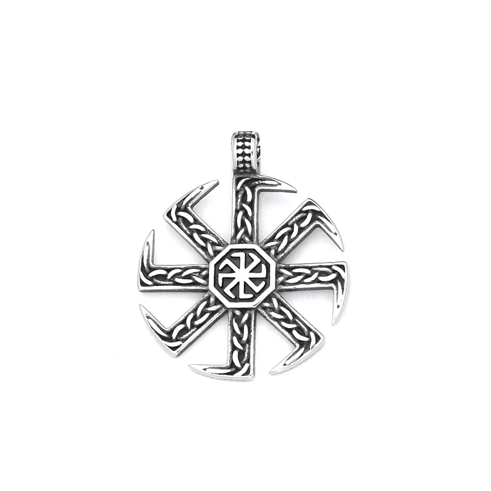 PENDRA Kolovrat Vintage Slavic Symbol Pendant