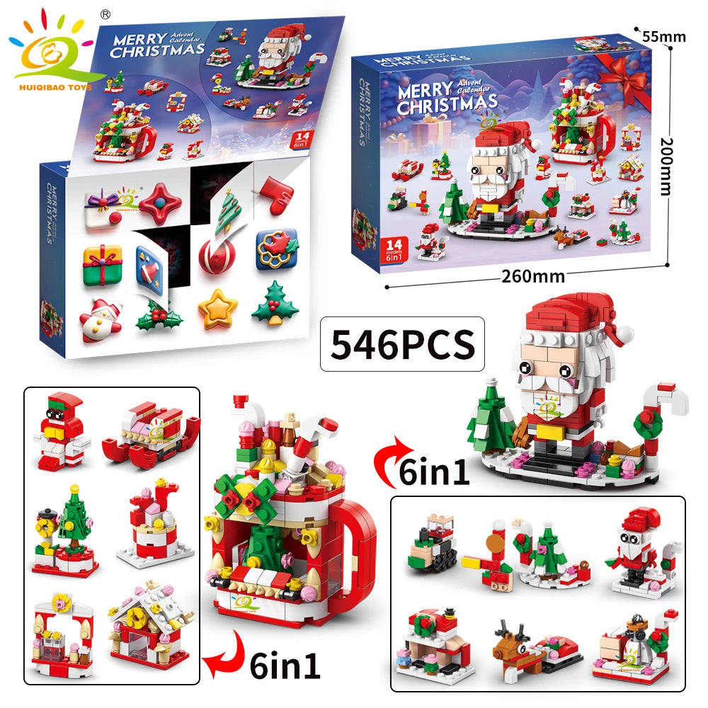 PENDRA Elk Deer Santa Building Set