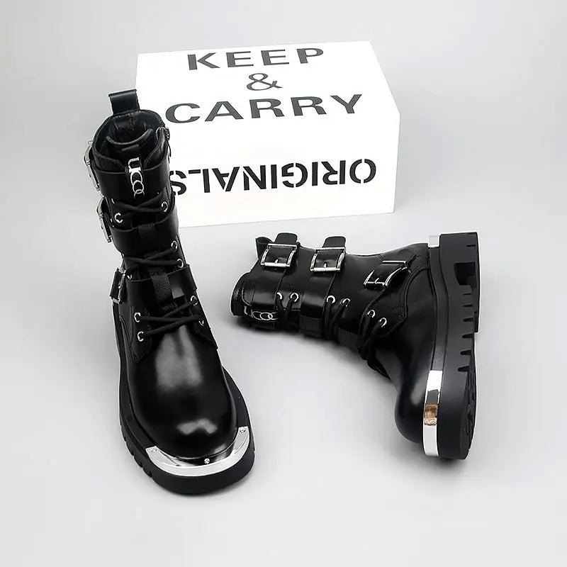 PENDRA Leather Punk Locomotive Top