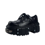 PENDRA Leather Platform Spanish Shoes