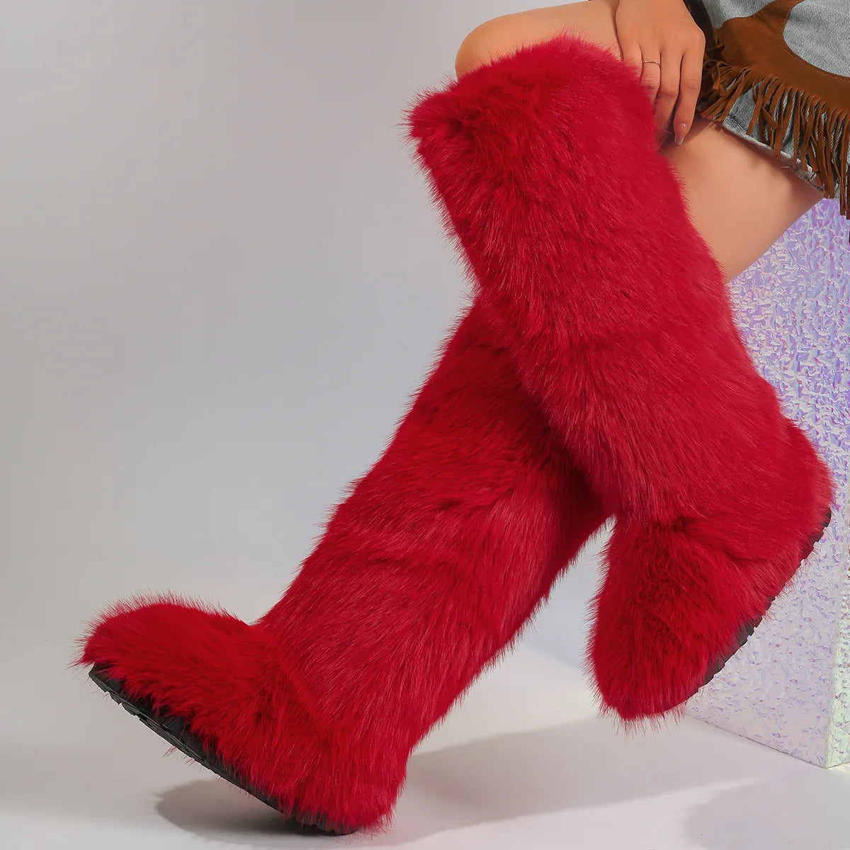 PENDRA Knee Warm Imitation Boots