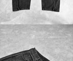 PENDRA Wide Leg Zipper Straight Pants
