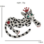 PENDRA Wear Crown Leopard Brooch
