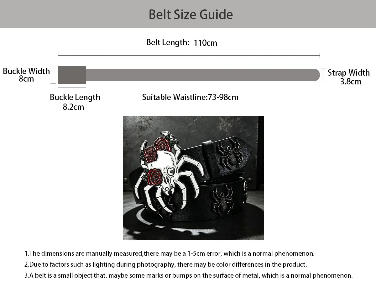 PENDRA Lunaia Rhinestone Spider Luxury Belt
