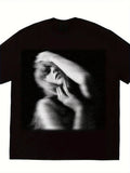 PENDRA Solid Portrait T-Shirt