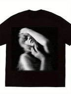 PENDRA Solid Portrait T-Shirt