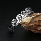 PENDRA Valknut Stainless Steel Nordic Rune Bracelet