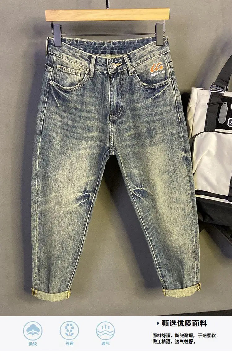 PENDRA Heavy Embroidered Brand Jeans