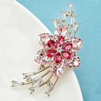 PENDRA Crystalia Luxury Crystal Flower Brooch