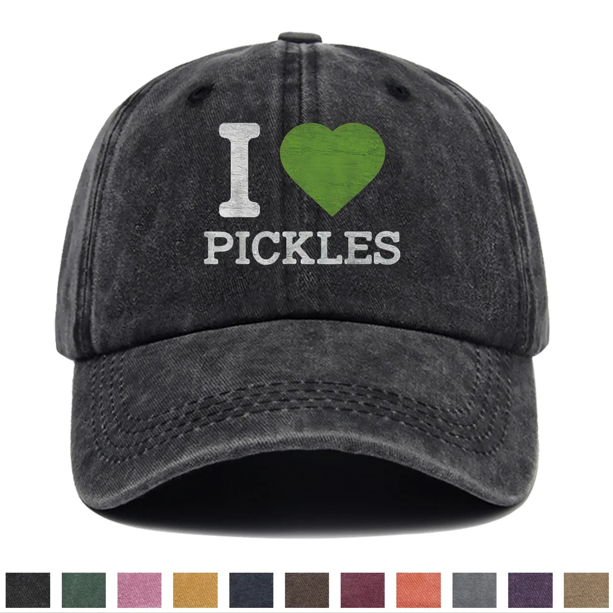 PENDRA Love Pickles Duckbill Pickle Adjustable Snapback Lightweight Breathable Baseball Cap