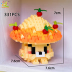 PENDRA Cartoon Mushroom Micro Building Set