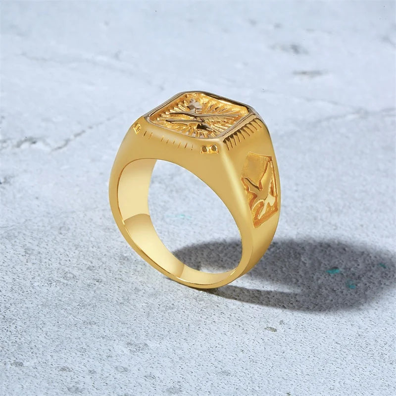 PENDRA Bald Eagle Bird Steel Ring