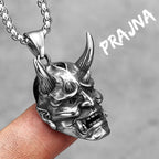PENDRA Japanese Wraith Prajna Steel Necklace