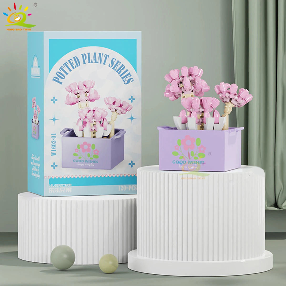 PENDRA Succulent Potted Floral Building Set