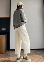 PENDRA Thick Cotton Wide Pants
