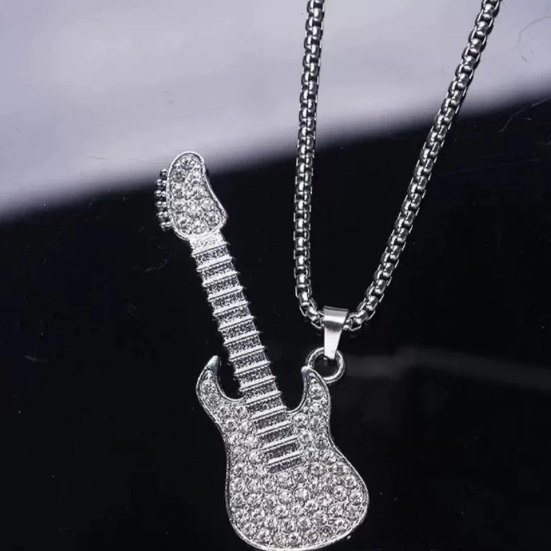 PENDRA Guitarshine Rhinestone Guitar Pendant