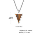 PENDRA Triangle Stone Pendant Necklace