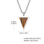 PENDRA Triangle Stone Pendant Necklace