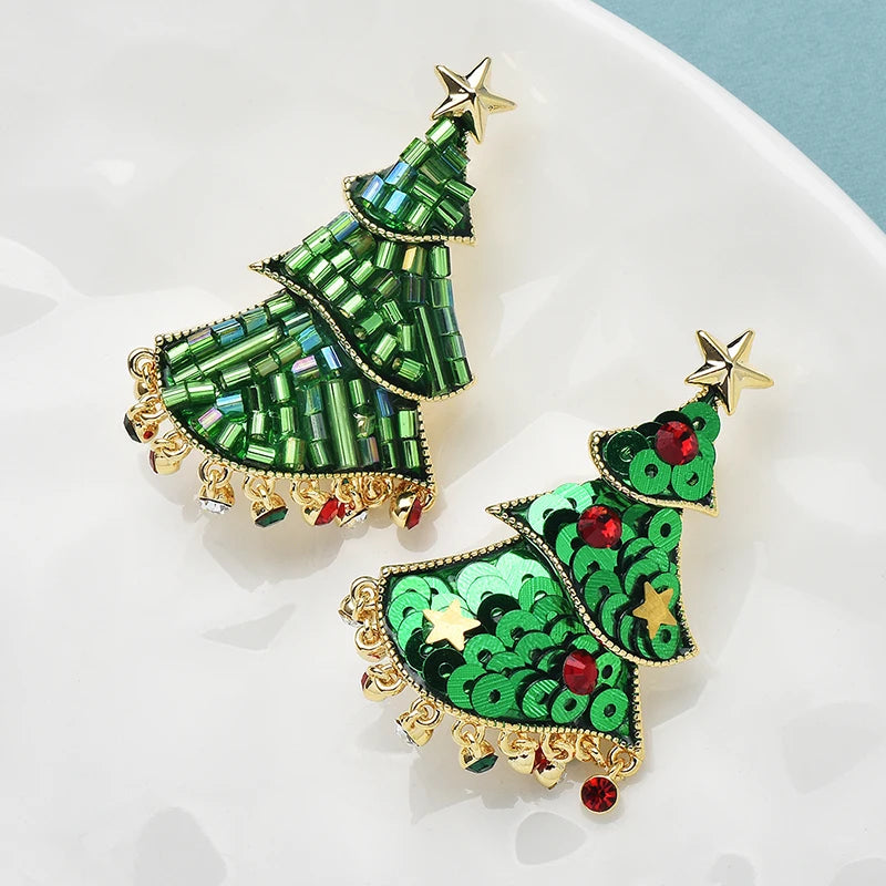 PENDRA Noelina 2-Design Christmas Tree Brooch