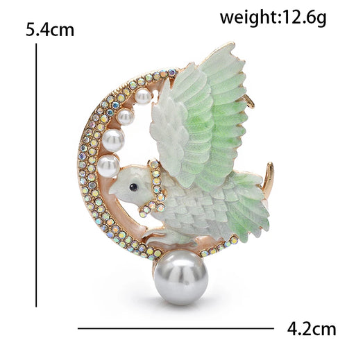 PENDRA Aveline4 Bird Brooch