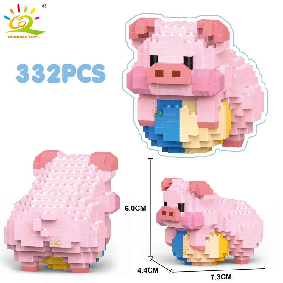 PENDRA Cute Pig Micro Building Set