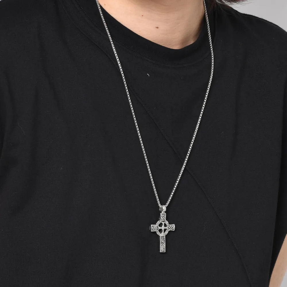 PENDRA Cross Knot Pendant Necklace