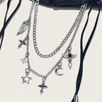 PENDRA Velayne Leather Black Chain Punk Corset Belt