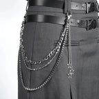 PENDRA Crossstar Layered Waist Chain Keychain