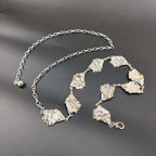 PENDRA Irisra Gold Bow Gothic Waist Chain Belt