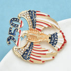 PENDRA USA Independence Day Brooch