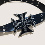 PENDRA Rheaaya Leather Cross Buckle Cross Korean Belt